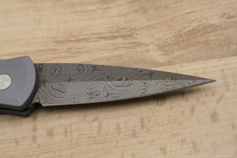 Pro-Tech Damascus Godson, Carbon Fiber Handles, Slightly Used, No Reserve-img-3