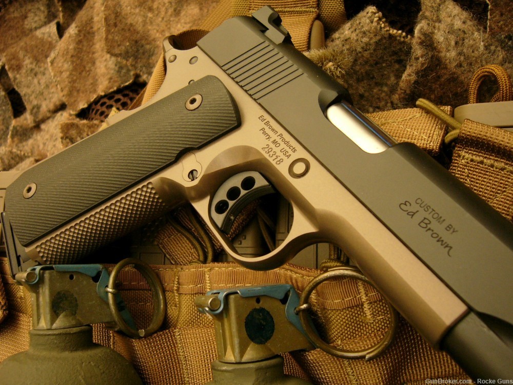 ED BROWN WILSON COMBAT SPECIAL FORCES 1911 .45 ACP CUSTOM BATTLE BRONZE -img-21