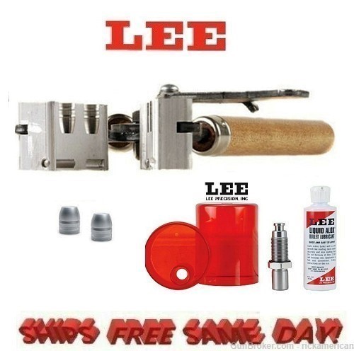 Lee 2 Cav Mold for 45 ACP/Auto Rim/ Colt & Sizing and Lube Kit! 90234+90055-img-0