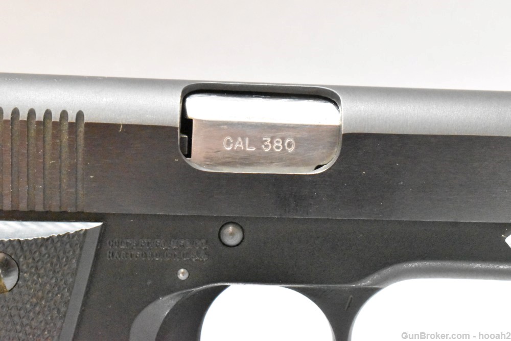 Nice Colt Government Pocketlite Semi Auto Pistol 380 ACP W Box 1995-img-6