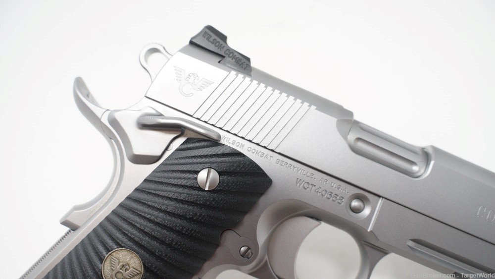 WILSON COMBAT CQB .45 ACP WITH LIGHT RAIL STAINLESS (19527)-img-10