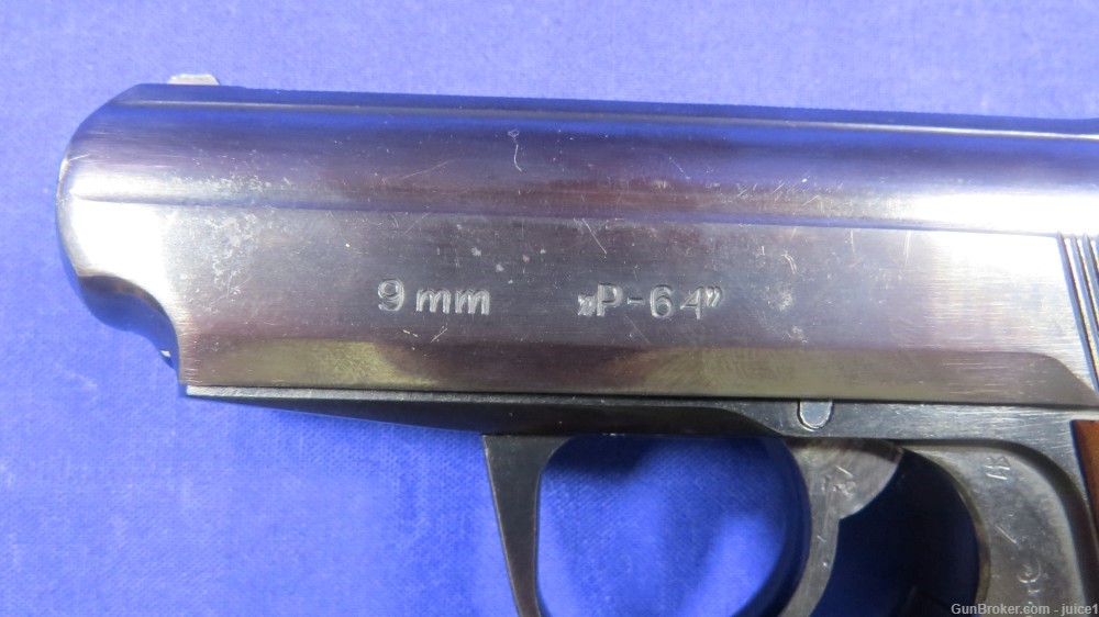 Polish Radom P64 P-64 9x18mm 9mm Makarov Semi-Auto Pistol - 1968 C&R-img-25