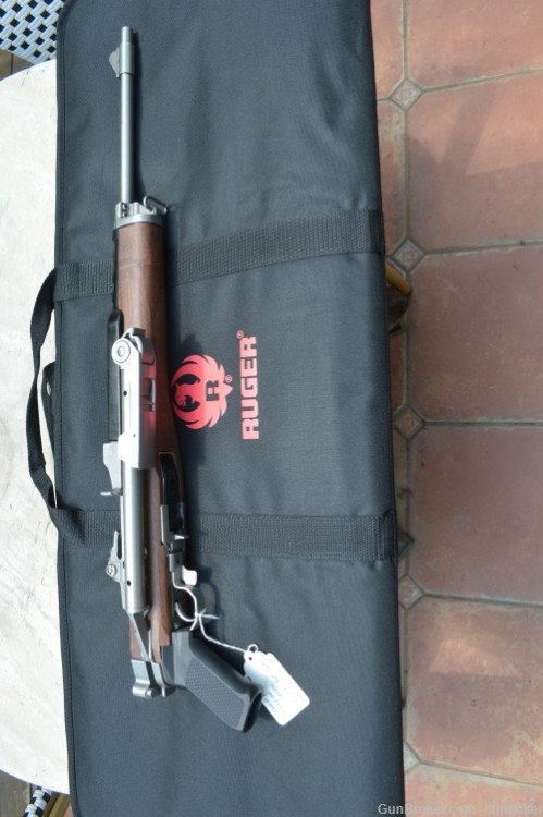  Ruger Mini 14 Stainless Steel Factory Folding Stock W/Ruger Soft Case-img-0