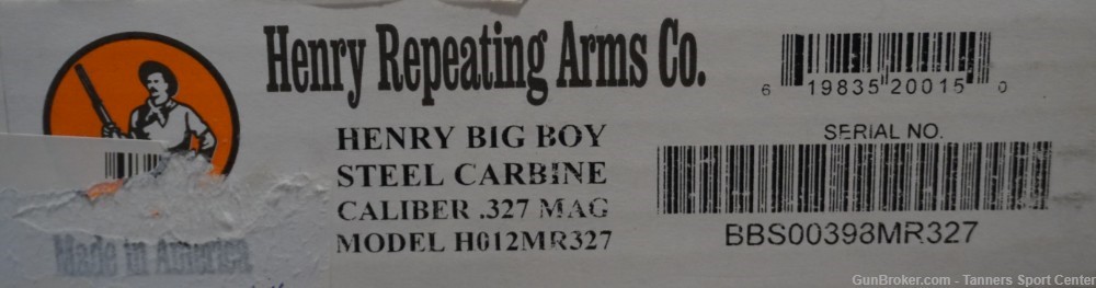 UNFIRED Henry Big Boy H012M327 Big Loop 327 Fed & H&R Mag 17" 1¢ Start-img-25