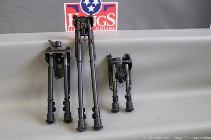 Lot of 3 Bipods (Unknown Manufacturers) Item A -img-0