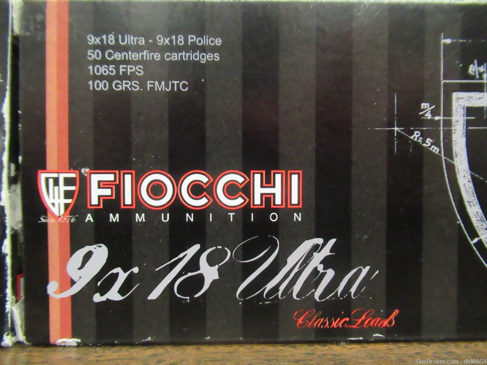 4 Full Boxes Of Fiocchi 9x18mm Ultra Police Ammo Full Metal Jacket 200rds-img-1