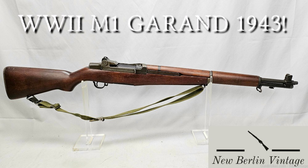 WWII SPRINGFIELD ARMORY 100% USGI M1 GARAND CMP 1943 M1-Garand Garand M1-img-0