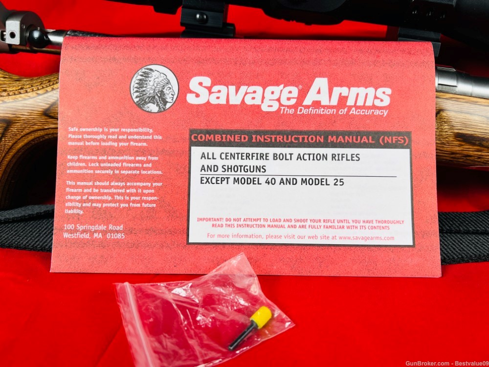 SAVAGE 12 308 VLP DBM OVERSIZED BOLT HANDLE FREE FLOATED 26" HEAVY TAPERED -img-37