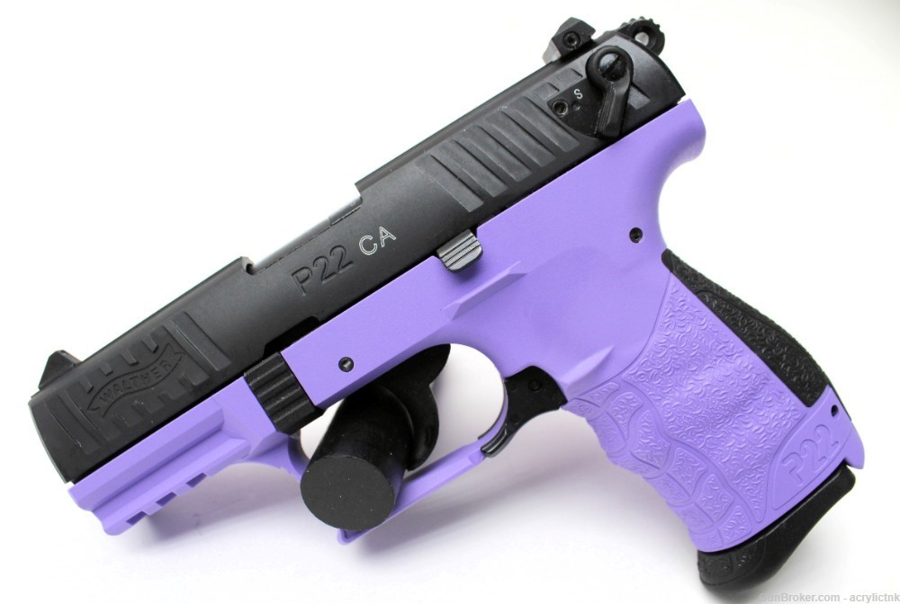 Walther P22 CA Legal 22lr Crushed Orchid FREE SHIPPING WITH BUY IT NOW!!!-img-1