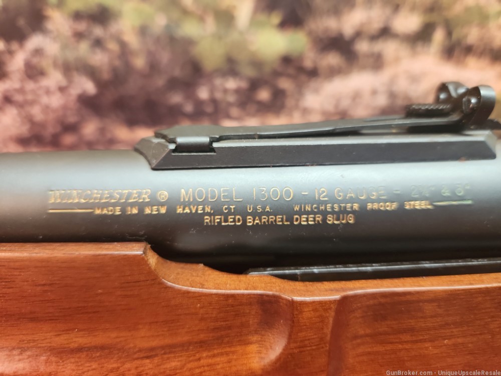 Winchester model 1300 Whitetails Unlimited 12 gauge 22" slug rifled barrel-img-7