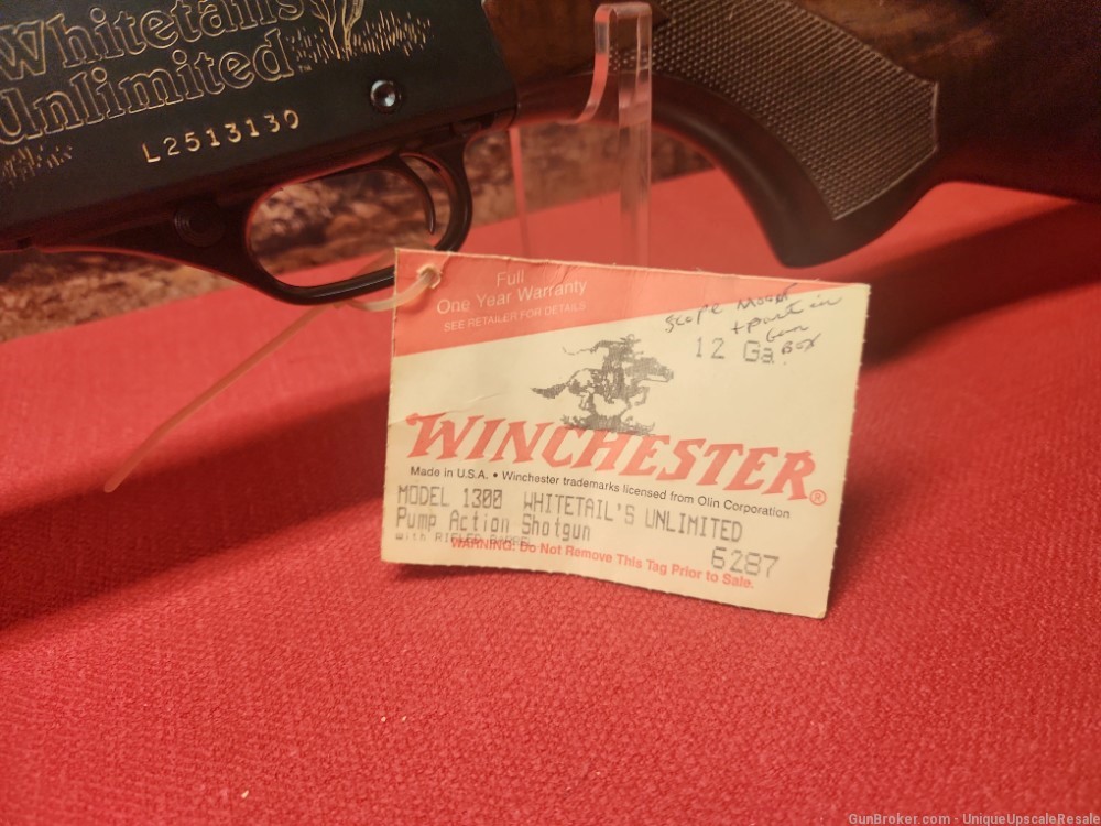 Winchester model 1300 Whitetails Unlimited 12 gauge 22" slug rifled barrel-img-5
