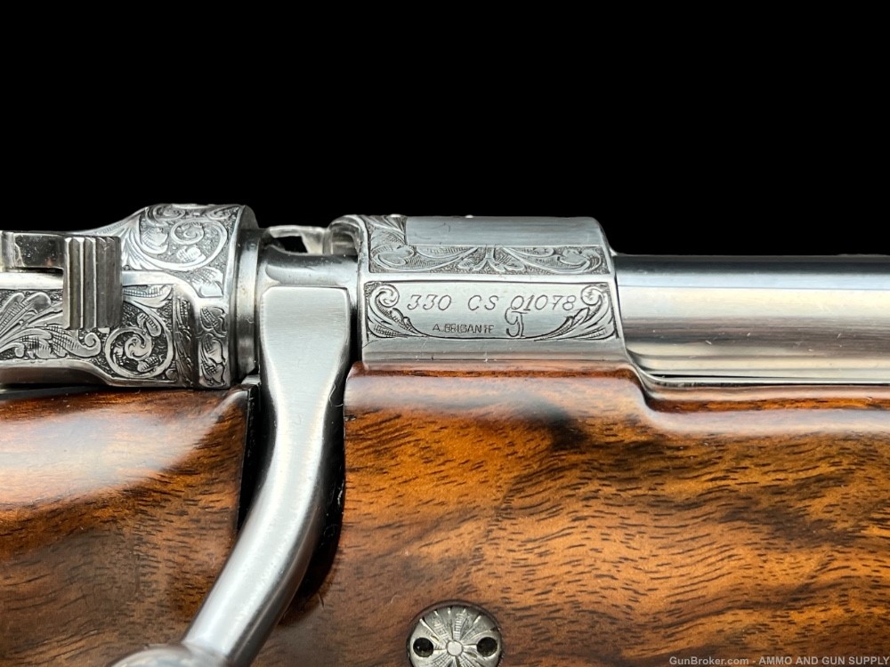BROWNING B7S MK II EUROPEAN DELUXE GRADE - 270 WIN -  A. BRIGANTE SIGNED-img-22
