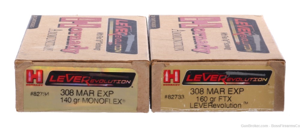 Hornady LeverEvolution .308 Mar Exp Mixed Lot of 40- New Old Stock (JFM)-img-0