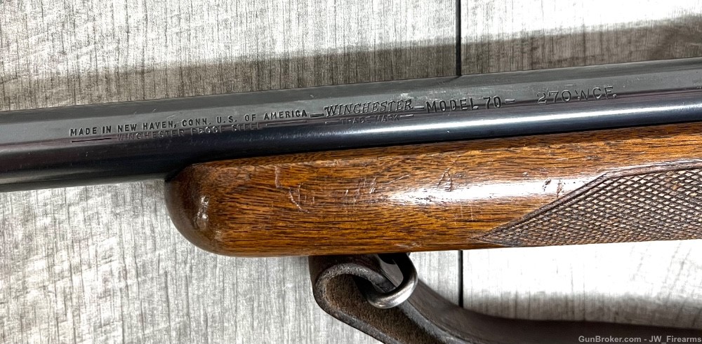 WINCHESTER MODEL 70 .270 WIN 1948 PRE-64 GOOD CONDITION-img-9