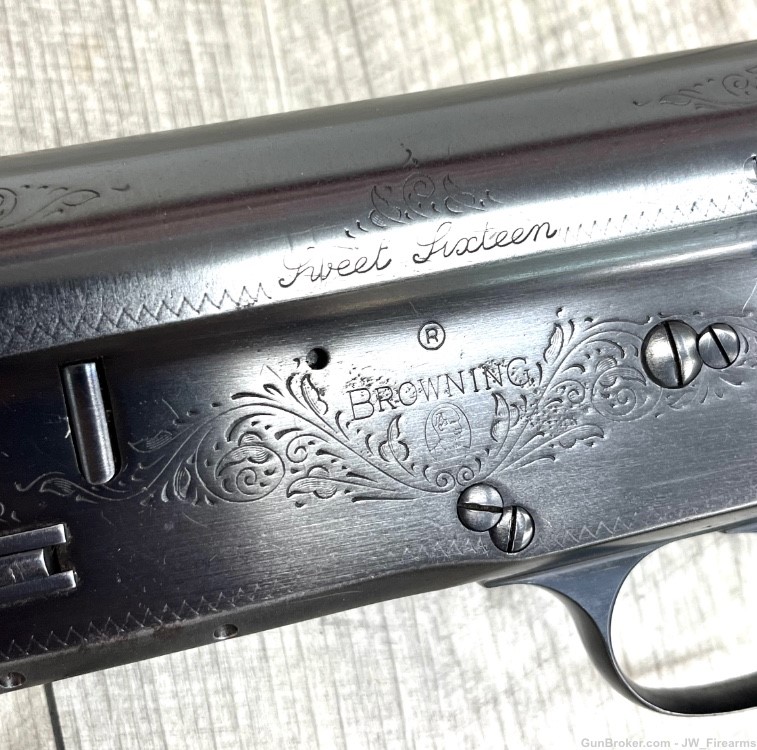 BROWNING A5 SWEET SIXTEEN 16 GAUGE 1950 GOOD CONDITION-img-5