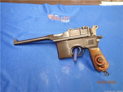Mauser C96 Broomhandle Semi-Auto 9mm Pistol