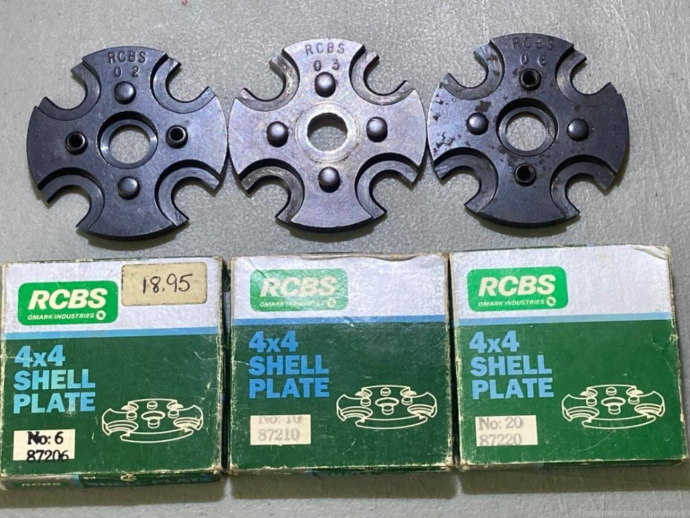 RCBS 4x4 Shell Plate 02 03 06 10 20  4 Position 223 38 357 45 30-30 30-06 -img-0