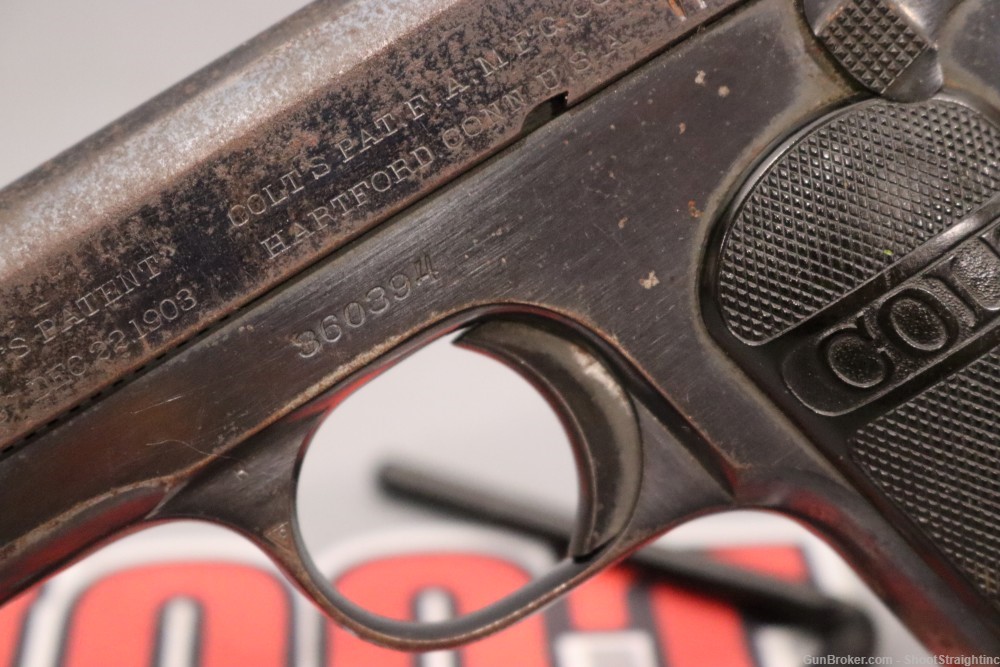 Colt 1903 Pocket Hammerless .32ACP 4" - Gunsmith Special - Made 1920 --img-25