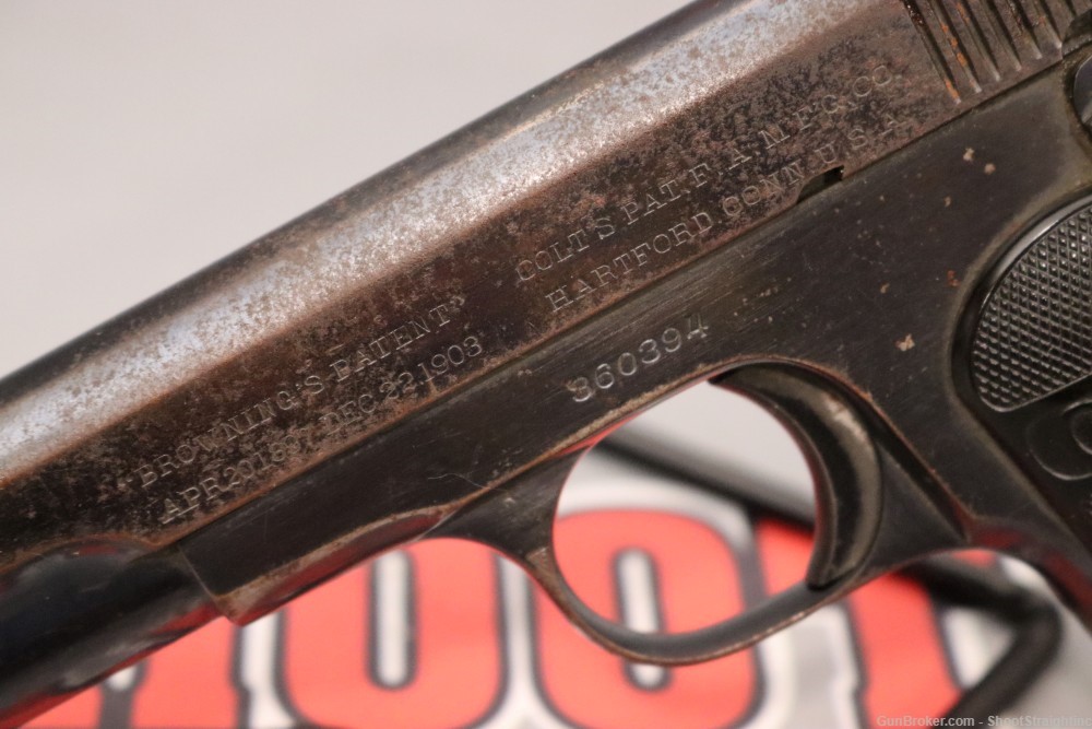 Colt 1903 Pocket Hammerless .32ACP 4" - Gunsmith Special - Made 1920 --img-26