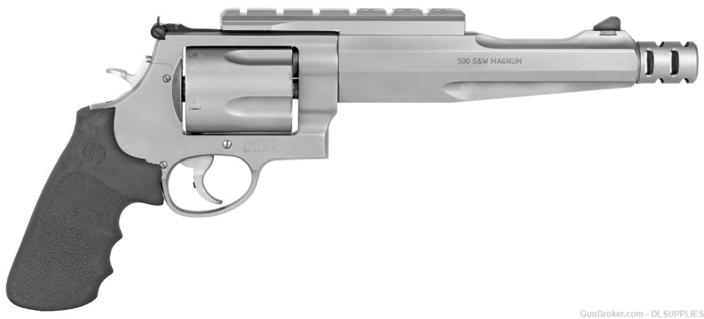 SMITH AND WESSON S&W 500 STAINLESS PC COMPENSATED HUNTER 7.5" BBL .500MAG-img-0