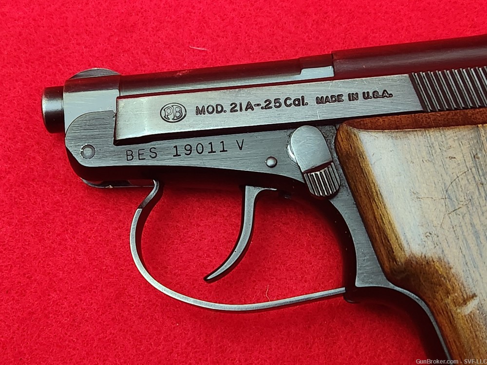 Beretta 21A Bobcat semi auto pistol 22LR Blued (GOOD)-img-2
