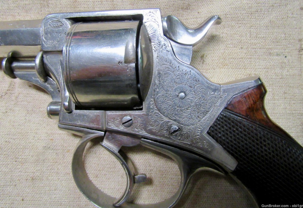 Cased British Wilkinson .450 Double Action Tranter Style Revolver-img-3