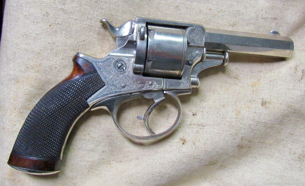 Cased British Wilkinson .450 Double Action Tranter Style Revolver-img-13