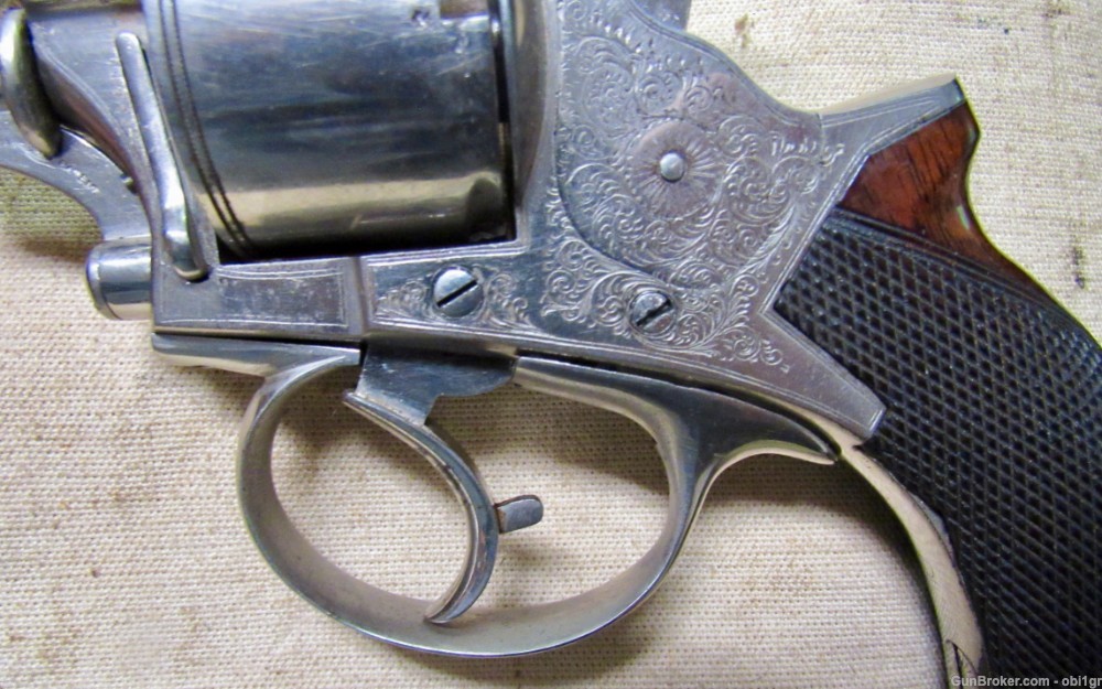 Cased British Wilkinson .450 Double Action Tranter Style Revolver-img-5