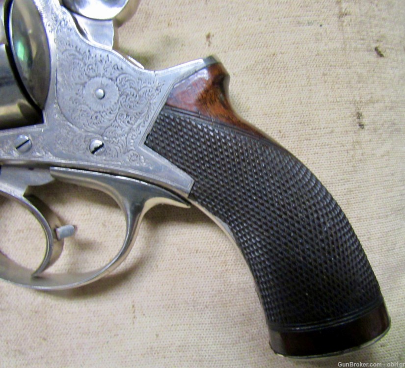 Cased British Wilkinson .450 Double Action Tranter Style Revolver-img-6