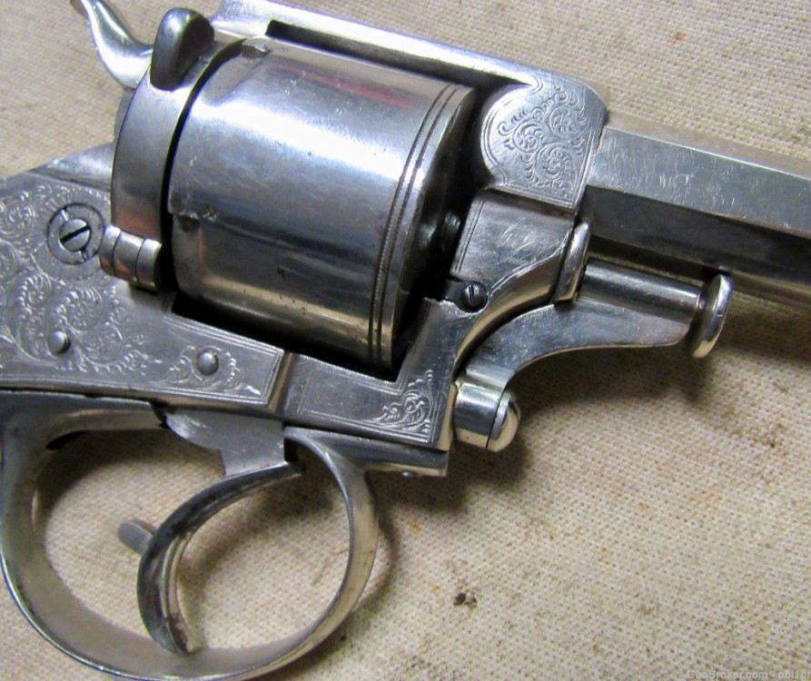 Cased British Wilkinson .450 Double Action Tranter Style Revolver-img-16