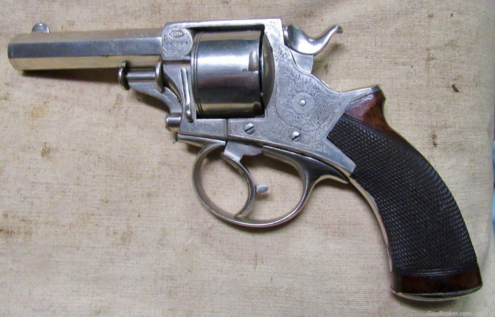 Cased British Wilkinson .450 Double Action Tranter Style Revolver-img-1