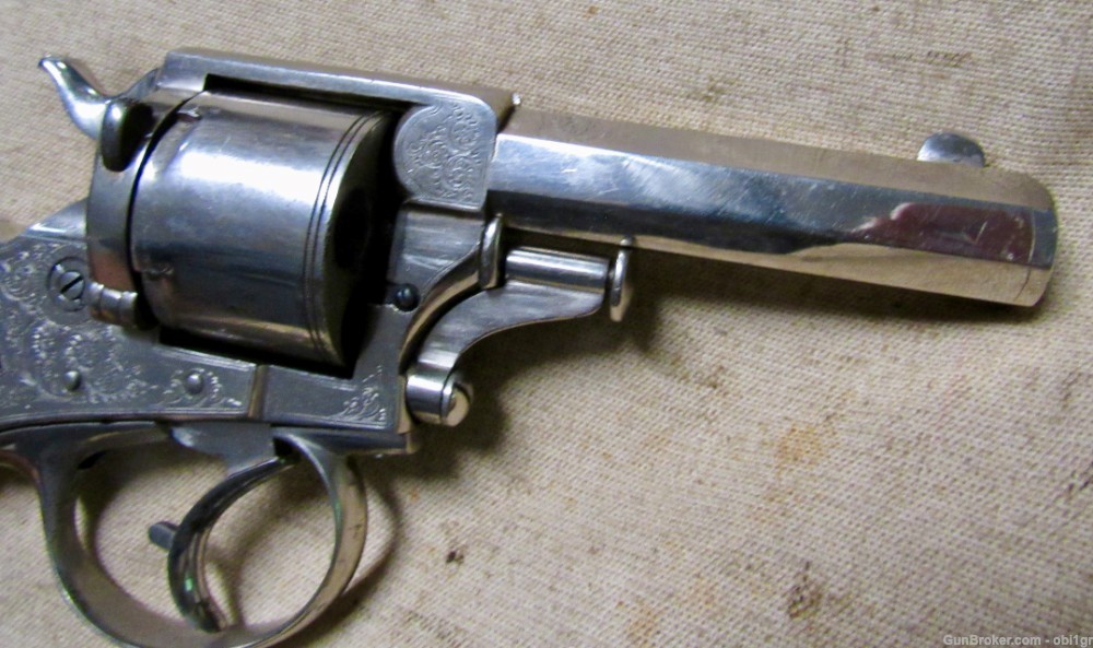 Cased British Wilkinson .450 Double Action Tranter Style Revolver-img-14