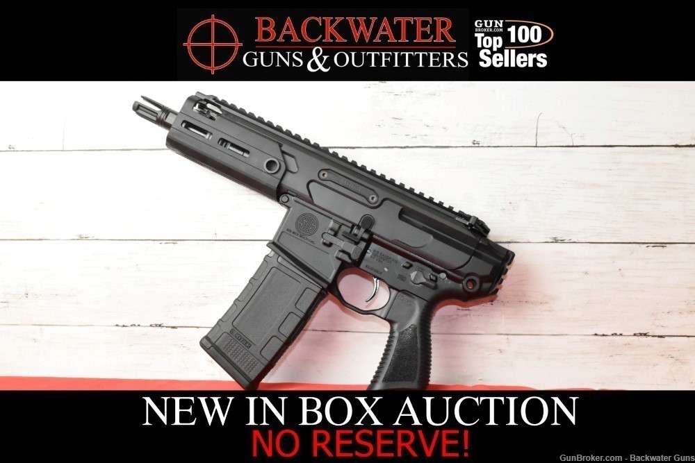 FACTORY NEW SIG MCX RATTLER PISTOL .300BLK NO BRACE NO RESERVE!-img-0