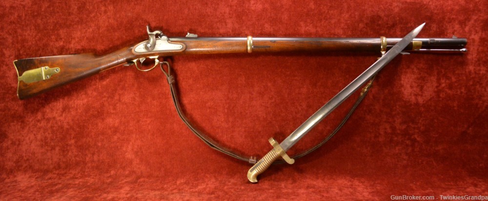 Original Remington 1863 "Zouave" Rifled Musket with Bayonet-img-1