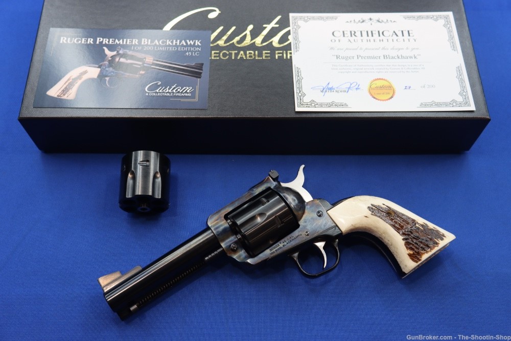 Ruger New Model Blackhawk Revolver PREMIER GRADE #17 of 200 45ACP 45 COLT-img-0