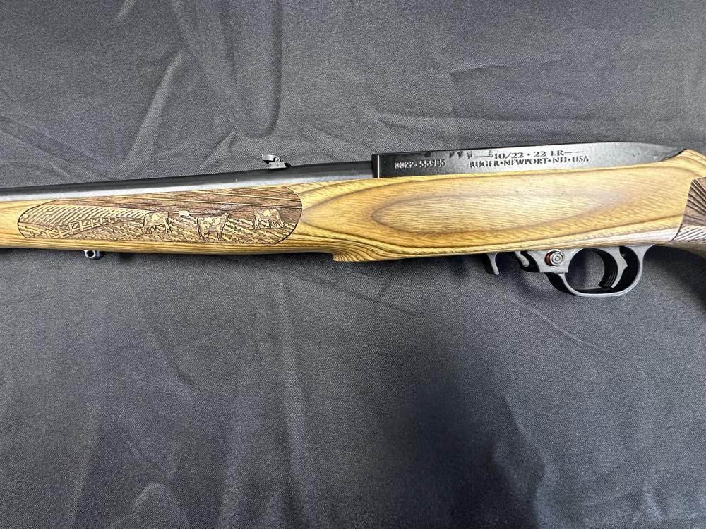 Ruger 10/22 Carbine 1103 22 LR 18.5" Satin Black, American Farmer Stock-img-5
