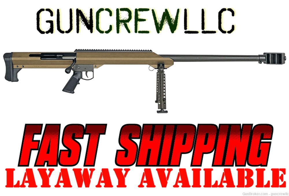 Barrett 13273 M99-A1 Model 99 M99A1 FDE 50BMG 50cal 50 BMG 32" BBL Layaway-img-0