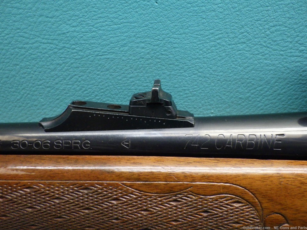 Remington 742 Carbine .30-06SPRG 18.5" bbl Rifle MFG 1974 W/ Scope-img-8