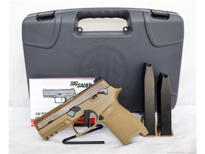Sig Sauer Model P320 M18 9mm 3.9” Full Size S.Auto Pistol – Coyote PVD Poly