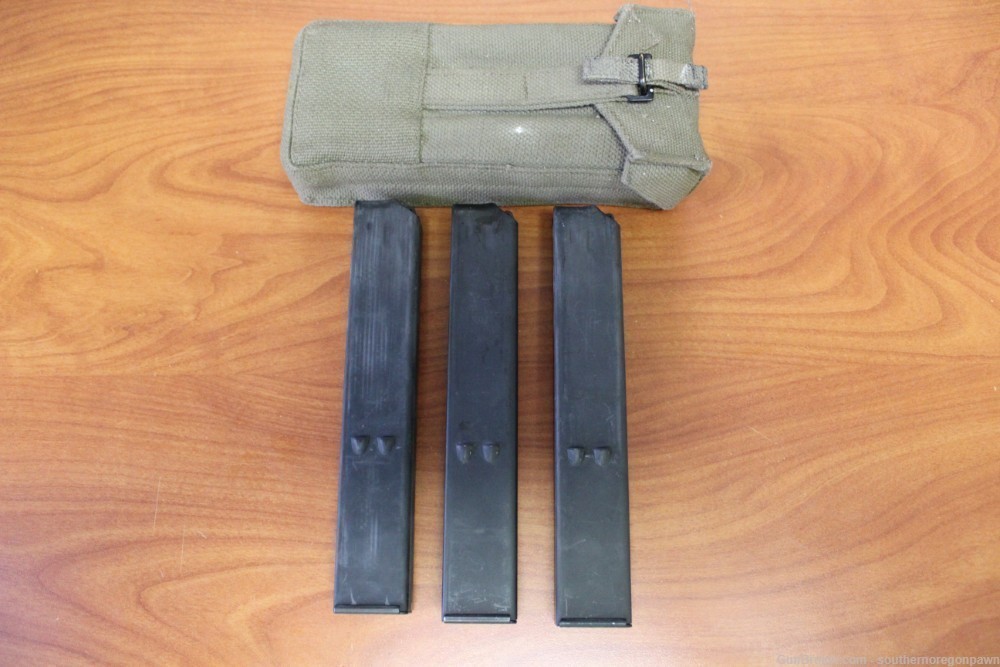 Lot of 6 32 Round Uzi Magazines W/ Mag Pouch 9mm -img-9