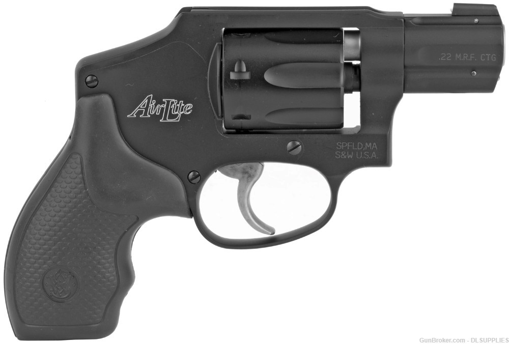 SMITH AND WESSON S&W 351C AIRLITE BLACK ALLOY J-FRAME 1.88" BBL .22WMR-img-0