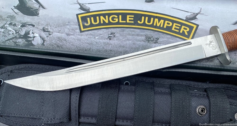 Colt 614 Jungle Jumper Knife W/ MOLLE Type Sheath- Rare- discontinued -img-2