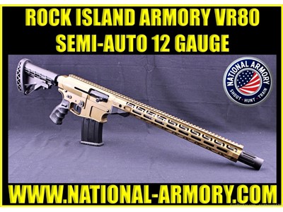 ROCK ISLAND ARMORY VR80 SEMI-AUTO SHOTGUN 12 GAUGE BURNT BRONZE FINISH