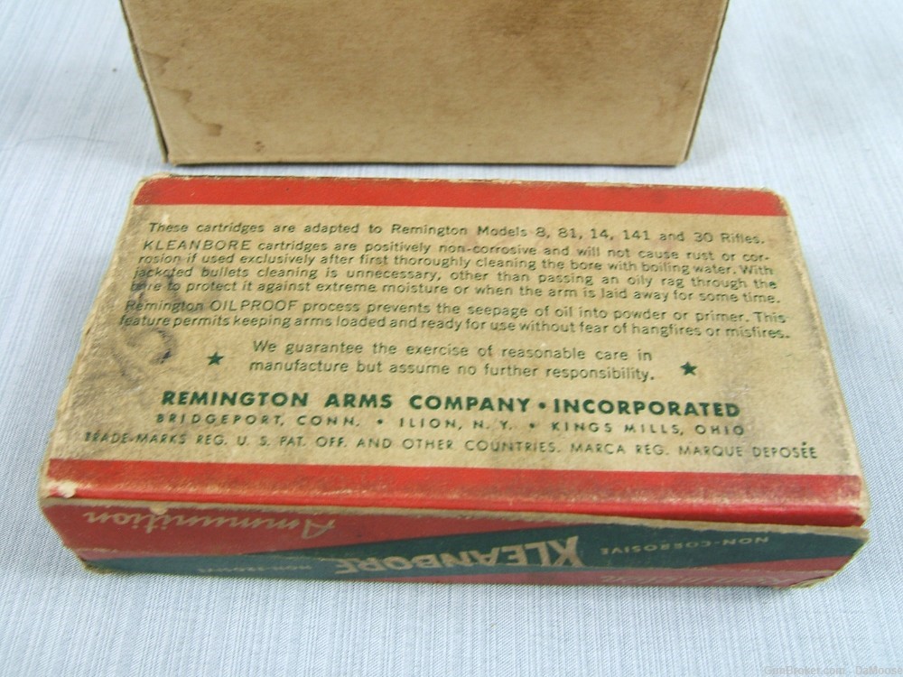 Remington Kleenbore .30 Remington ammo 15 rds in Original box-img-3