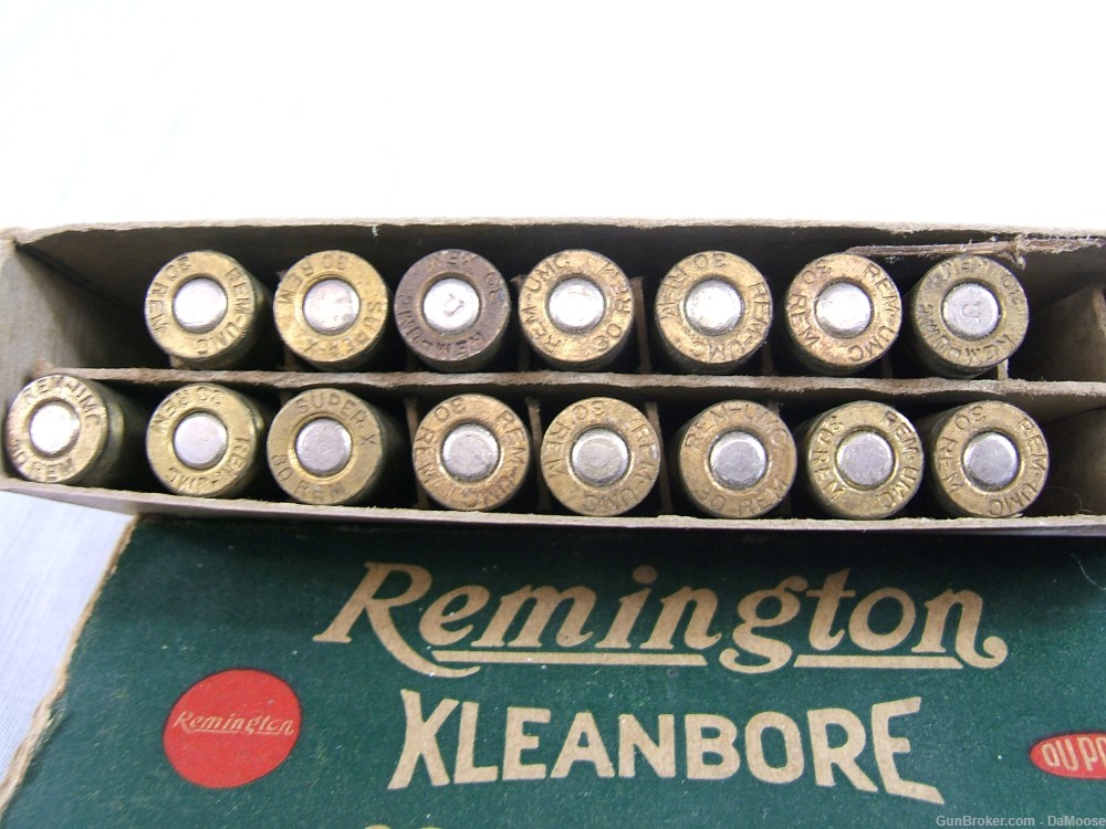 Remington Kleenbore .30 Remington ammo 15 rds in Original box-img-1