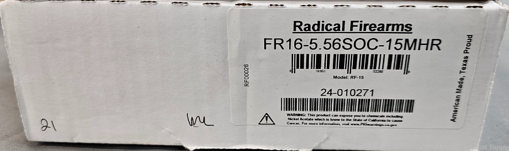 Radical RF-15 MHR 5.56 Nato 16" 30RD FR16556SOC15MHR A2 Carbine NO CC FEES!-img-3