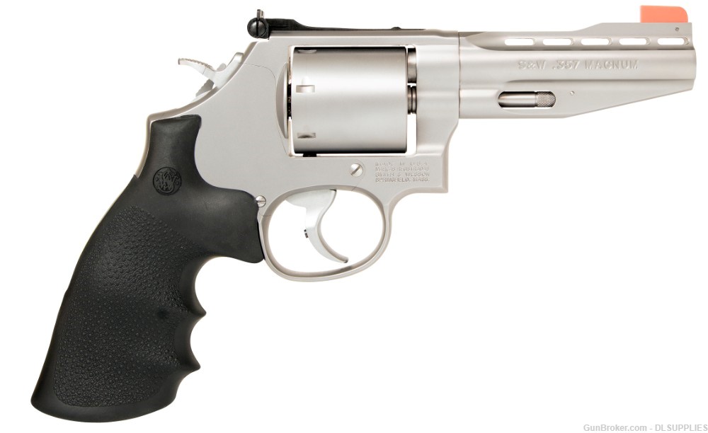 SMITH AND WESSON S&W 686 PERFORMANCE CENTER STAINLESS UNFLUTED 4" BBL .357-img-0