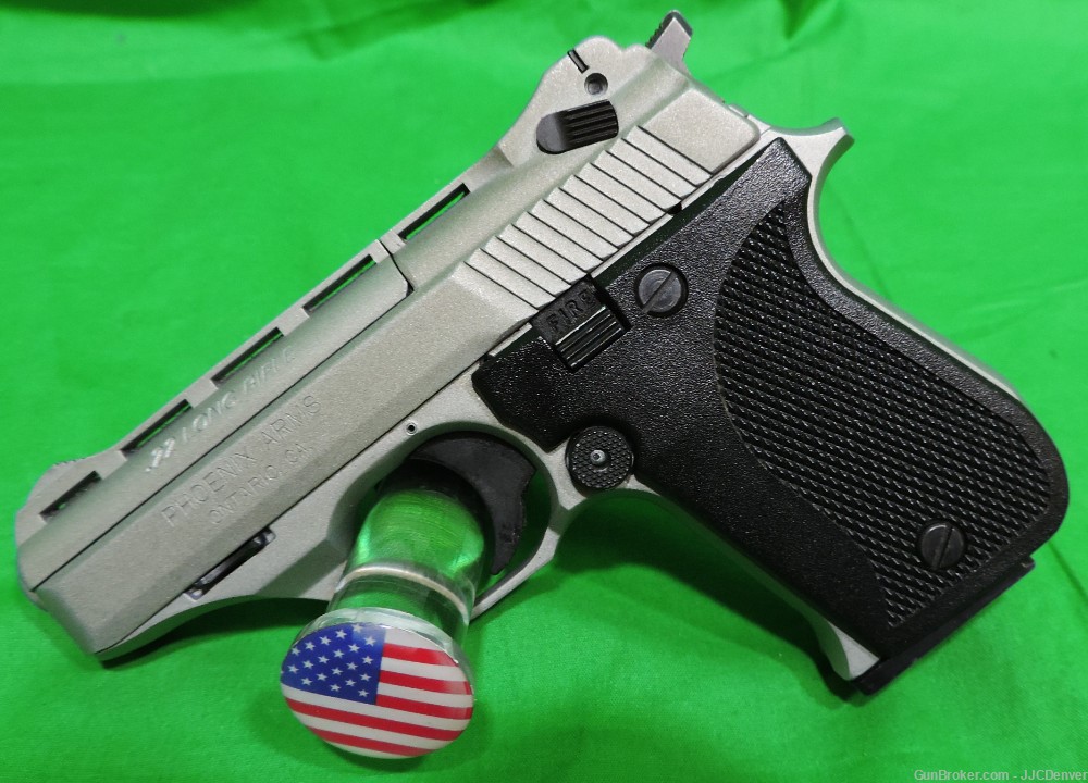 Phoenix Arms HP22A 22LR Pistol Satin Nickel -img-1