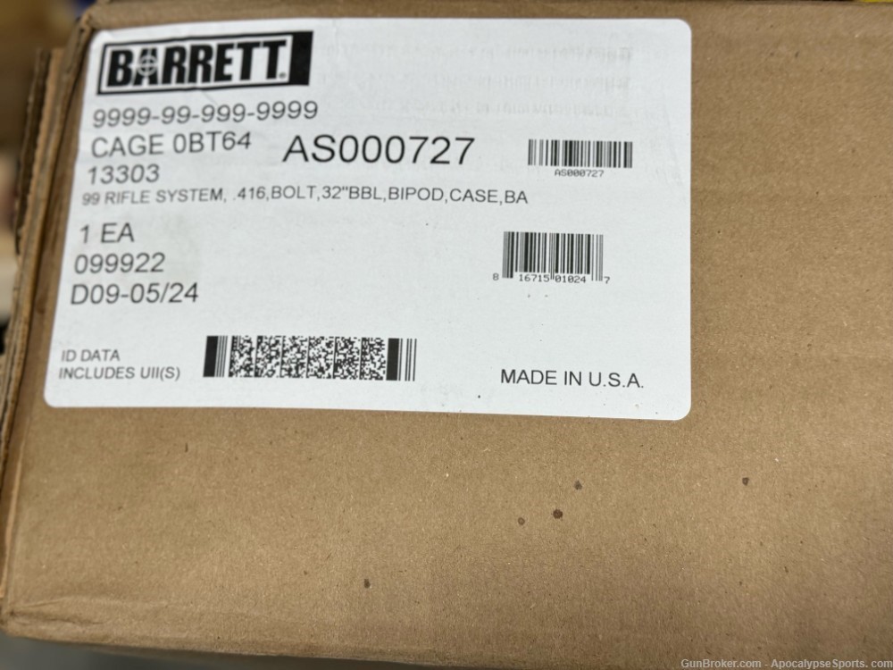 Barrett M99 416 M99 Barrett 32" 13303 Barret - 416barrett-img-13