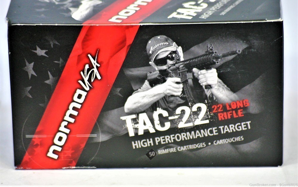 22 LR NORMA USA TAC 22 High Performance Rifle/Pistol 100 RDs -img-2